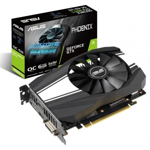 Asus GEFORCE GTX 1660 TI 6GB GDDR6 192-Bit PCI-E 3.0 Graphics Card (PH-GTX1660TI-O6G)