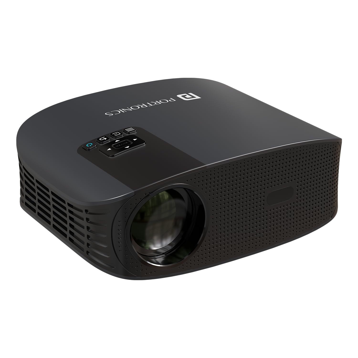Portronics Beem 490 Smart LED Projector with 1080p Full HD, Streaming Apps (Netflix, Prime Video, Hotstar), Automatic Focus, Auto Keystone Correction, 6000 Lumens, Bluetooth, Wi-fi, 5W Speaker (Grey)
