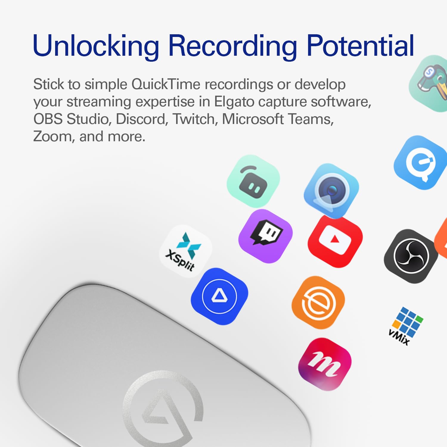 Elgato Game Capture Neo ??USB Portable Capture Card 4K60 HDR Passthrough, 1080p60 Video Recording ??For PS5/Xbox/Switch/iPhone ??In OBS, Quicktime and more - Plug & Play/Works on Laptop, PC, Mac, iPad - Image 4