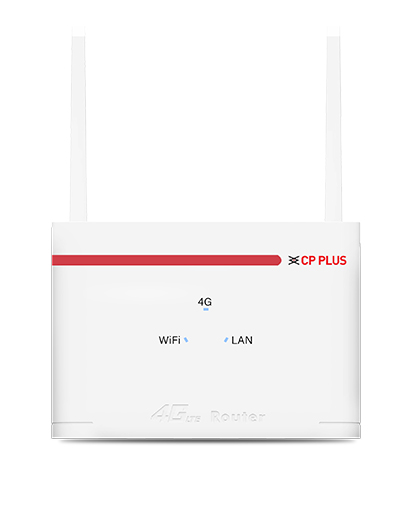 CP Plus 4G LTE Wi-Fi Router (CP-XR-DE21-S) - High Speed 4G Internet & Wider Wi-Fi Coverage upto 10m | Support External Antenna | Support Reset, WPS Button