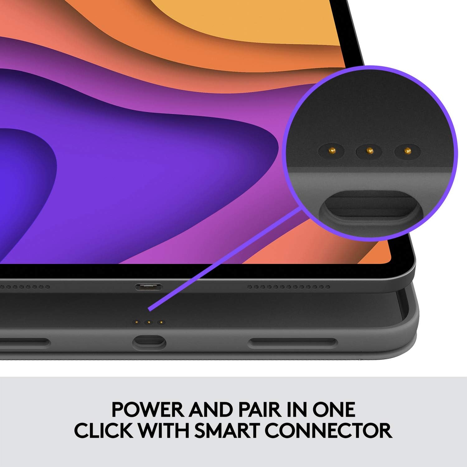 Logitech Folio Touch Backlit Keyboard Case with Trackpad for 4th 5th gen iPad Air - 920-009954 - Image 2