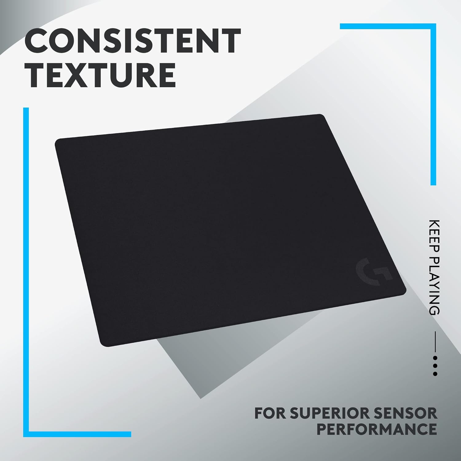 Logitech G740 Large Thick Gaming Mouse Pad - Optimised for Gaming Sensors/ Moderate Surface Friction/ Non-Slip Mouse Mat/ 460 x 400 x 5 mm (Black) - Image 5