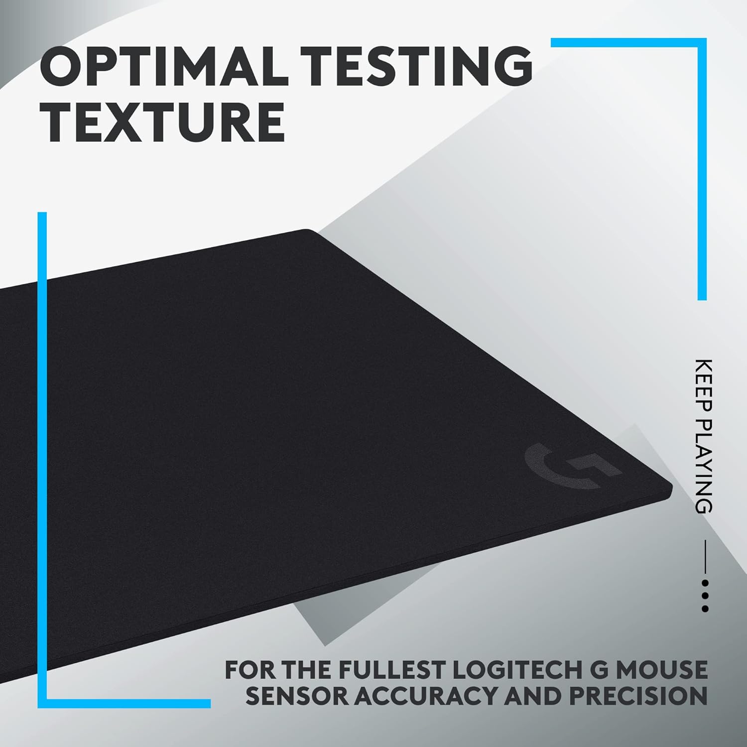 Logitech G740 Large Thick Gaming Mouse Pad - Optimised for Gaming Sensors/ Moderate Surface Friction/ Non-Slip Mouse Mat/ 460 x 400 x 5 mm (Black) - Image 4