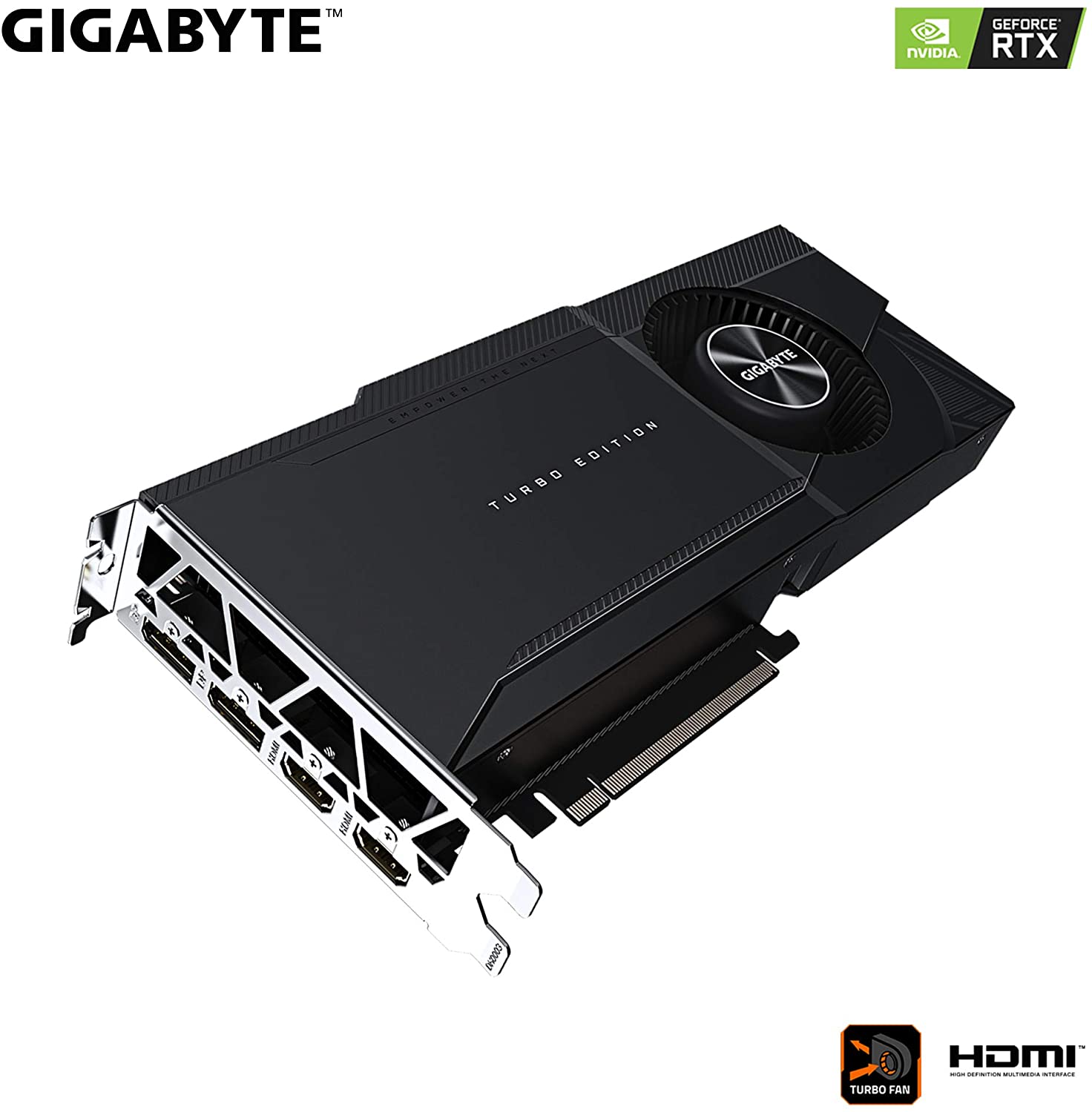 Gigabyte NVIDIA GeForce RTX 3090 TURBO 24G 24GB GDDR6X 384-Bit Turbo Fan Graphics Card (GV-N3090TURBO-24GD) - Image 2