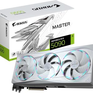 Gigabyte AORUS GeForce RTX 5090 MASTER ICE 32GB GDDR7 512-Bit Triple Fan Graphics Card (GV-N5090AORUSM ICE-32GD)
