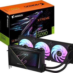 Gigabyte Aorus Geforce RTX 5090 Xtreme Waterforce 32GB GDDR7 512-Bit Triple Fan Graphics Card with All-in-one Cooling System (GV-N5090AORUSX W-32GD)