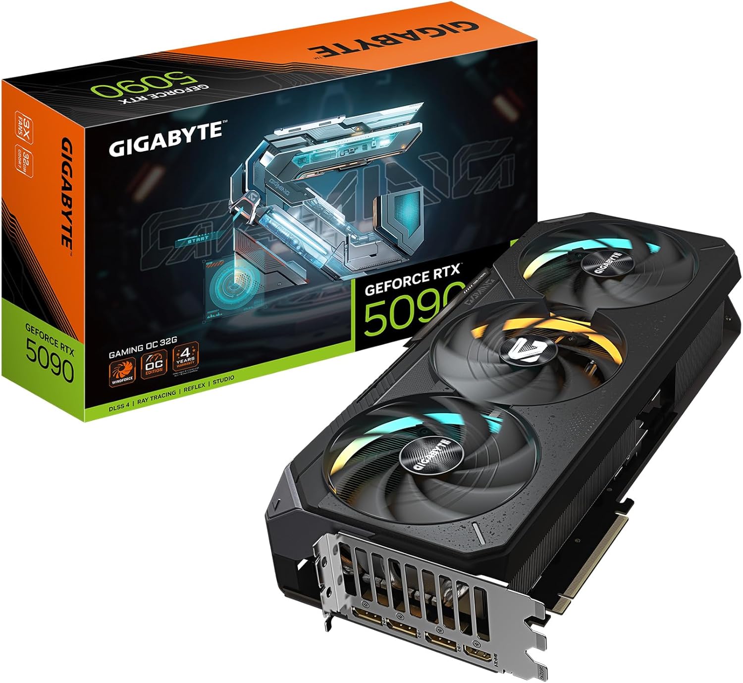 Gigabyte Geforce RTX 5090 GAMING OC 32GB GDDR7 512-Bit Triple Fan Graphics Card (GV-N5090GAMING OC-32GD)