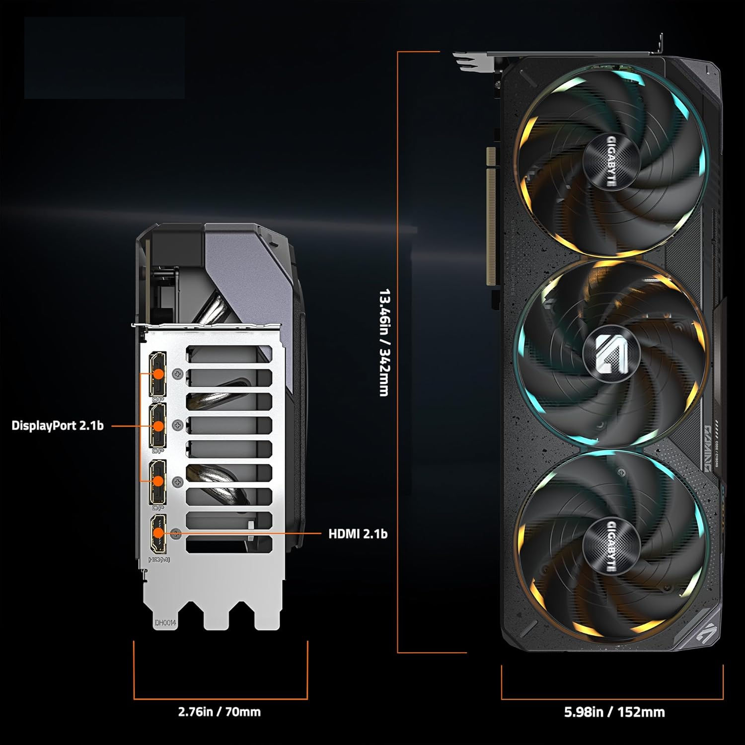 Gigabyte Geforce RTX 5090 GAMING OC 32GB GDDR7 512-Bit Triple Fan Graphics Card (GV-N5090GAMING OC-32GD) - Image 3