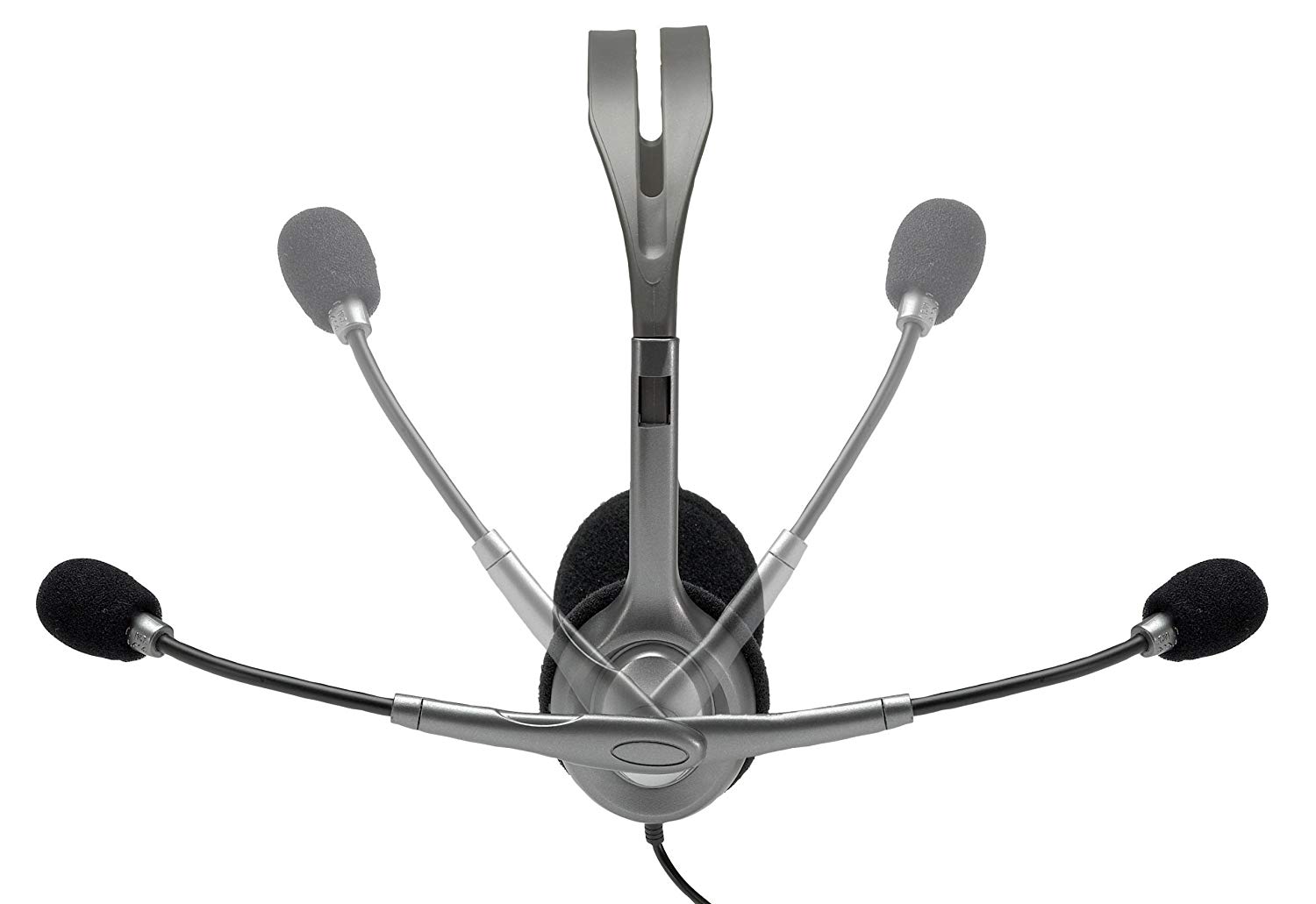 Logitech H110 Dual Pin Stereo Headset with Mic (Black, Grey, On the Ear) - Image 6