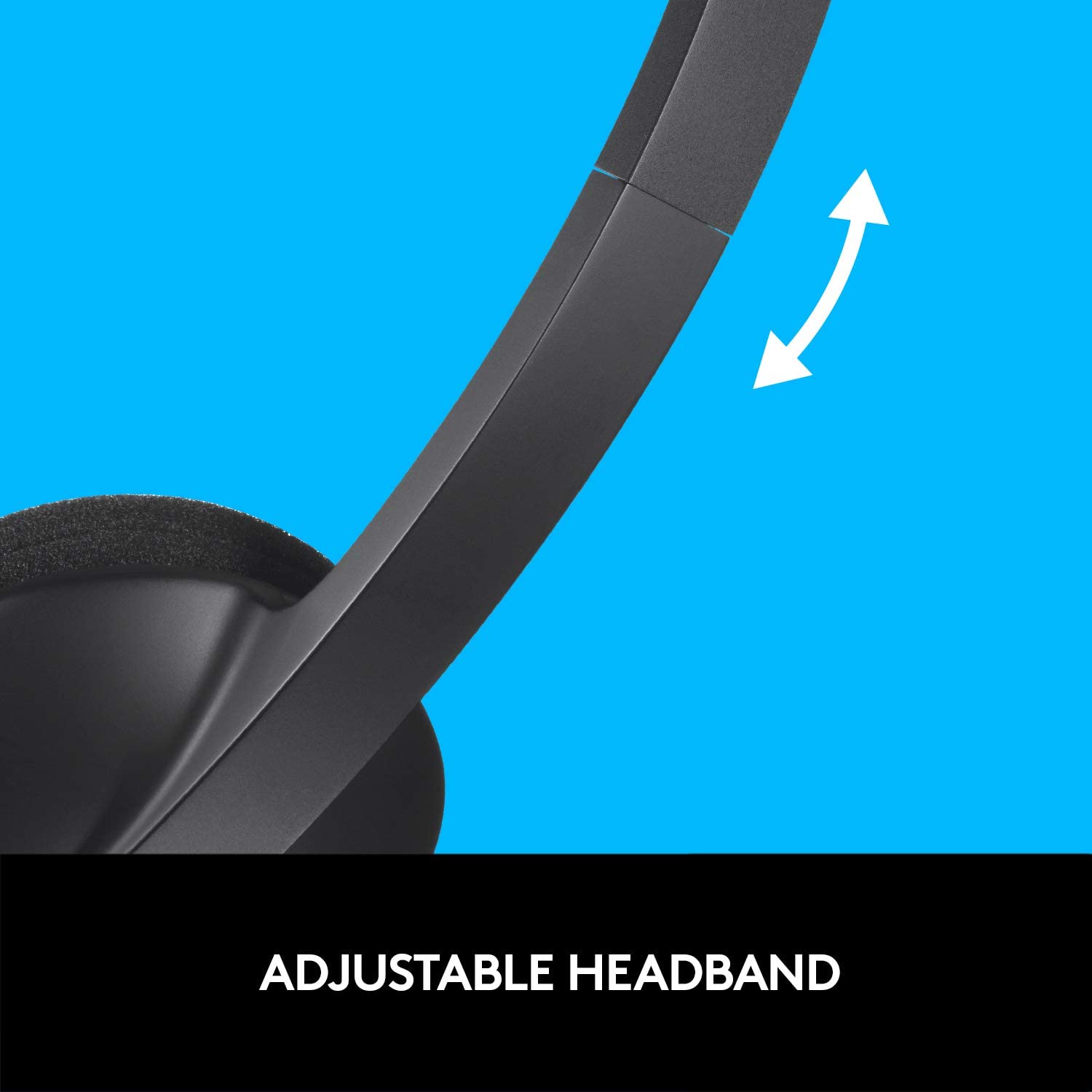Logitech H340 USB Headset with Noise-Cancelling Mic for Computer/ Laptop/ Windows/ Mac - Black - Image 4