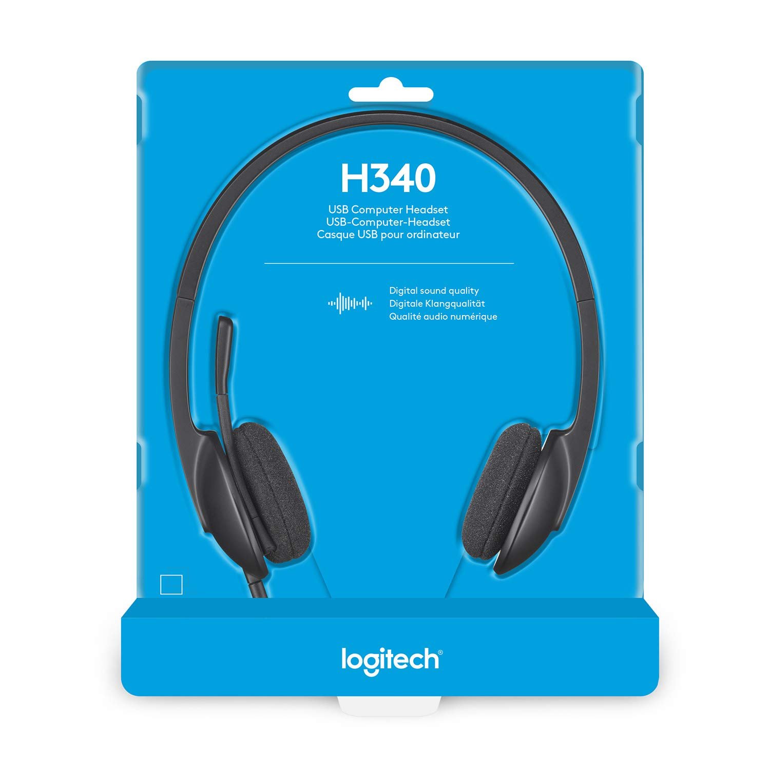 Logitech H340 USB Headset with Noise-Cancelling Mic for Computer/ Laptop/ Windows/ Mac - Black - Image 2