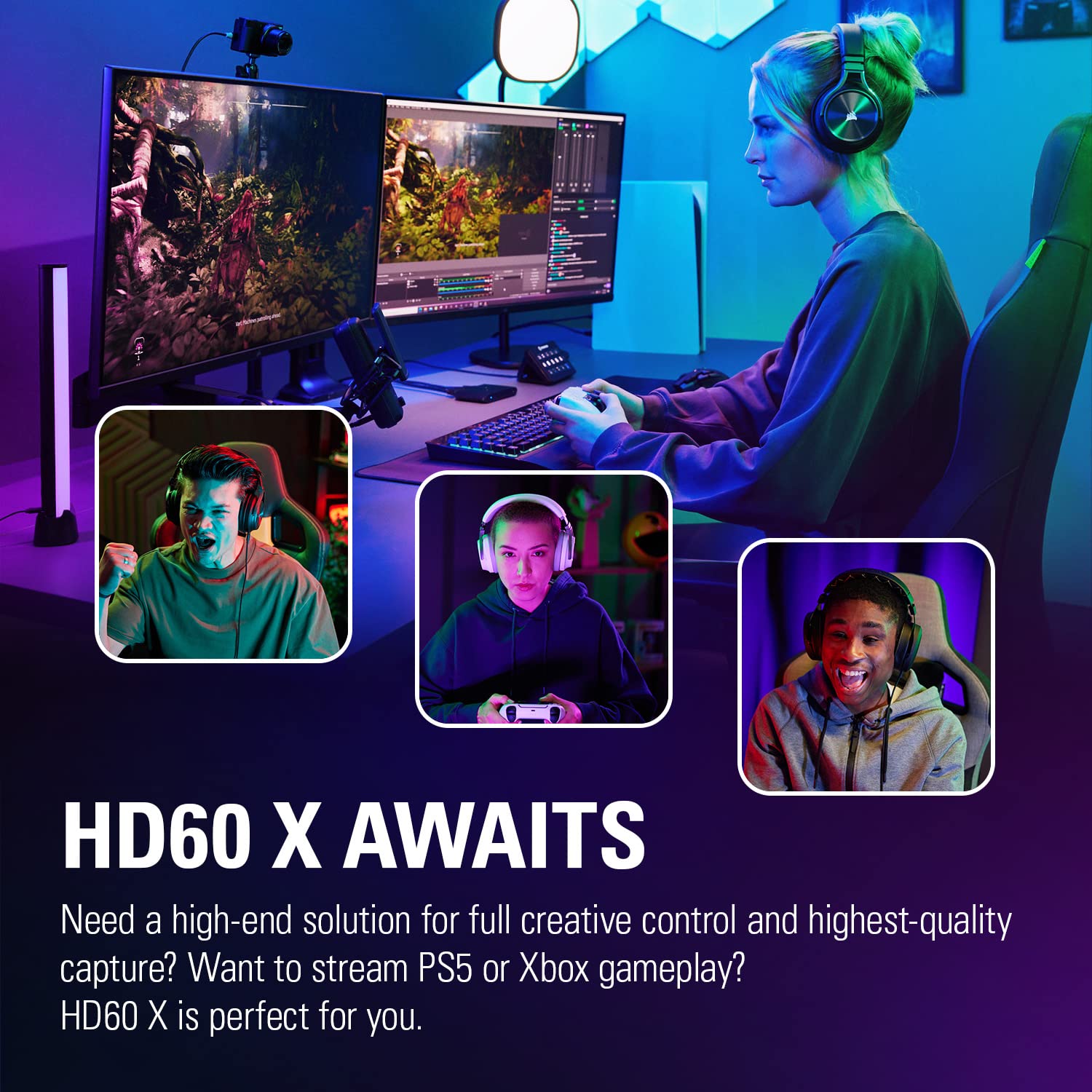 Elgato HD60 X External Game Capture Card - Stream and Record in 1080p60 HDR10 or 4K30 with Ultra-Low Latency on PS5, PS4/Pro, Xbox Series X/S, Xbox One X/S, in OBS and More, Works with PC and Mac - Image 9