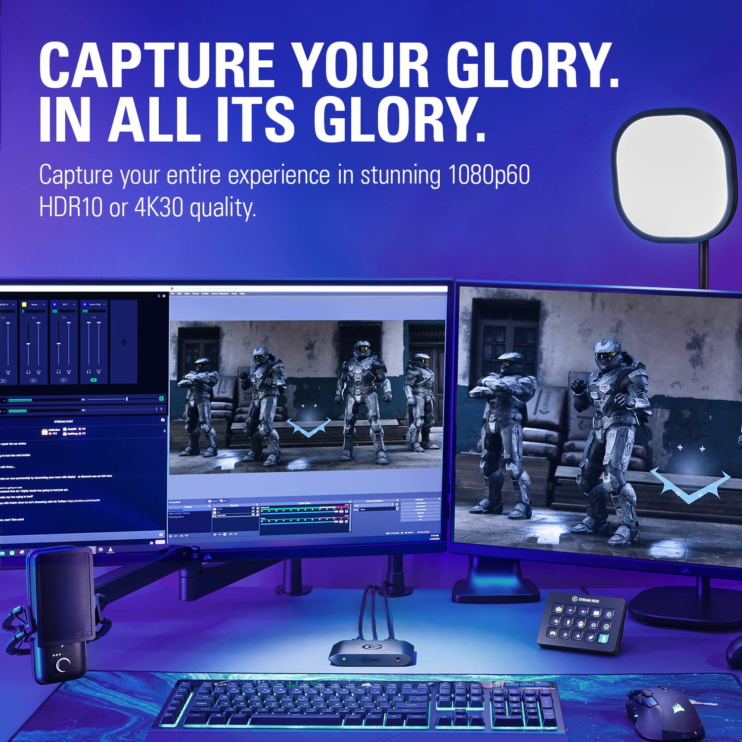 Elgato HD60 X External Game Capture Card - Stream and Record in 1080p60 HDR10 or 4K30 with Ultra-Low Latency on PS5, PS4/Pro, Xbox Series X/S, Xbox One X/S, in OBS and More, Works with PC and Mac - Image 7