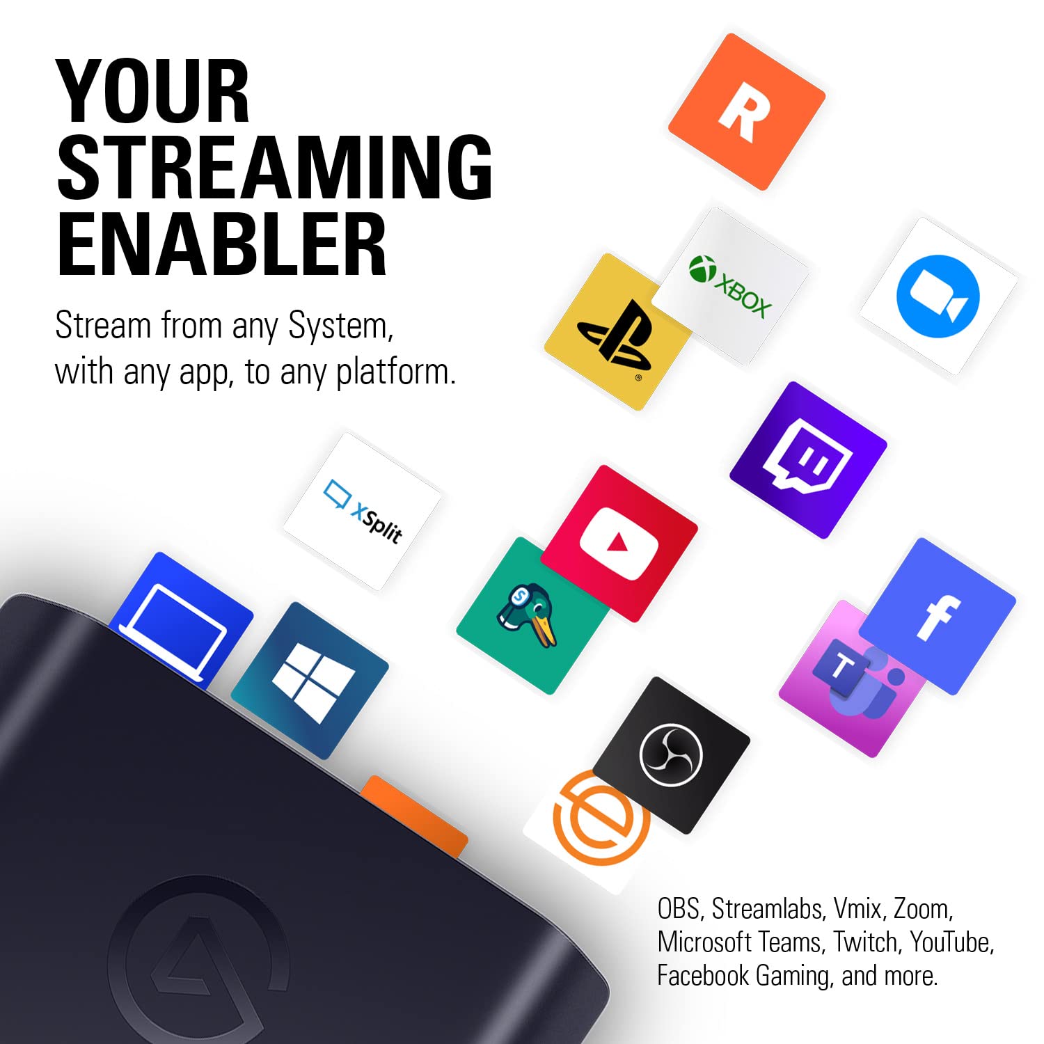 Elgato HD60 X External Game Capture Card - Stream and Record in 1080p60 HDR10 or 4K30 with Ultra-Low Latency on PS5, PS4/Pro, Xbox Series X/S, Xbox One X/S, in OBS and More, Works with PC and Mac - Image 6