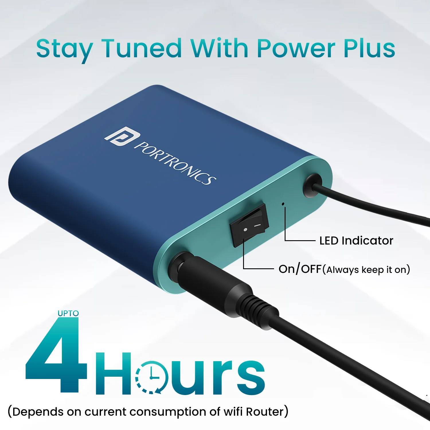Portronics PowerPlus Powerbank - Wide Compatibility, Smart Battery Backup, Por 160 (Blue) - Image 3
