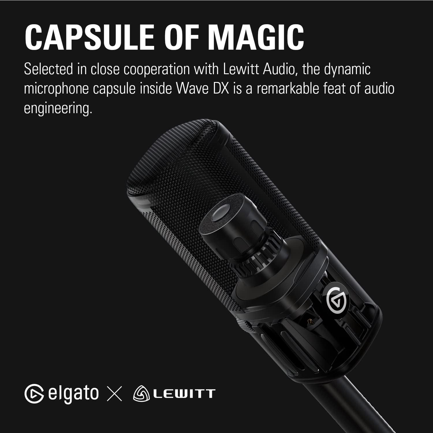Elgato Wave DX - Dynamic XLR Microphone, Warm True-to-Life Vocals, No Signal Booster Required, Cardioid Pattern, Pop Filter, Noise Rejection, Podcasting, Streaming, Broadcasting - Image 8