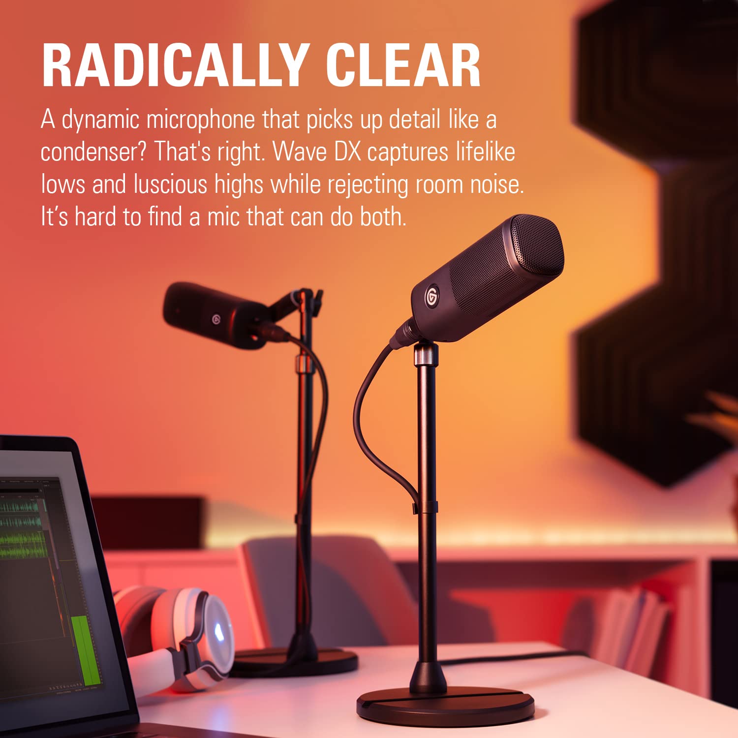Elgato Wave DX - Dynamic XLR Microphone, Warm True-to-Life Vocals, No Signal Booster Required, Cardioid Pattern, Pop Filter, Noise Rejection, Podcasting, Streaming, Broadcasting - Image 4