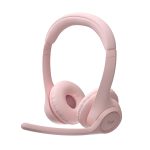 Logitech Zone 300 Wireless Bluetooth Over Ear Headset with Noise-Cancelling Microphone, Compatible with Windows, Mac, Chrome, Linux, iOS,iPados, Android - Rose