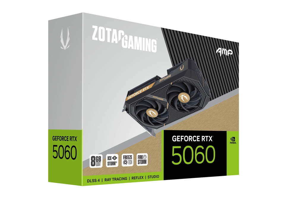 ZOTAC Gaming GeForce RTX 5060 AMP 8GB GDDR7 128-Bit Dual Fan Graphics Card (ZT-B50600F-10M) - Image 2