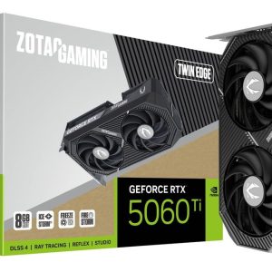 ZOTAC Gaming GeForce RTX 5060 Ti 8GB Twin Edge GDDR7 128-Bit Dual Fan Graphics Card (ZT-B50610E-10M)