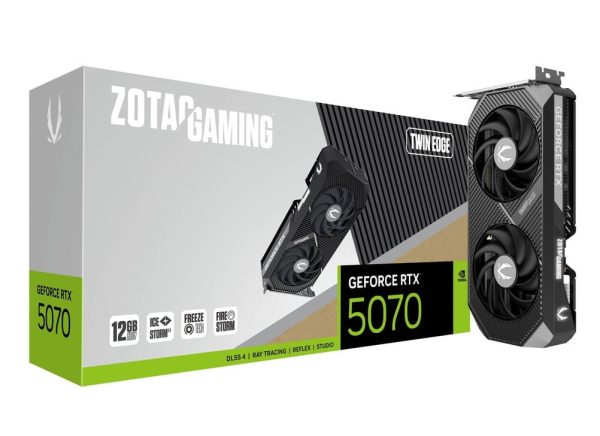 Zotac GeForce RTX 5070 Twin Edge 12GB GDDR7 192-Bit Dual Fan Graphics Card (ZT-B50700E-10P)