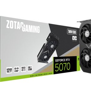 ZOTAC Gaming GeForce RTX 5070 Twin Edge OC 12GB GDDR7 192-Bit Dual Fan Graphics Card (ZT-B50700H-10P)