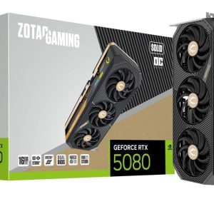 Zotac Gaming GeForce RTX 5080 SOLID OC 16GB GDDR7 256-Bit Triple Fan Graphics Card (ZT-B50800J-10P)