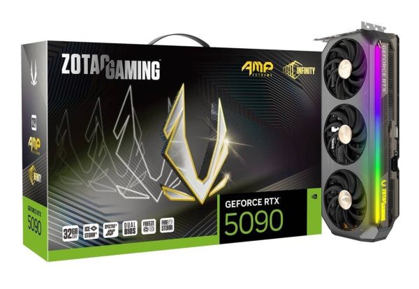 Zotac Gaming GeForce RTX 5090 AMP Extreme INFINITY 32GB GDDR7 512-Bit Triple Fan Graphics Card (ZT-B50900B-10P)